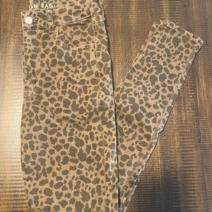 Cheetah Print American Eagle Jeans